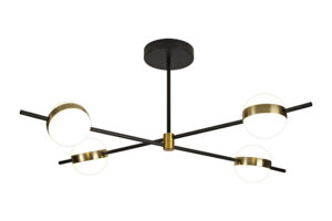 Ceiling Lighting - Mantra Cuba 90cm Ceiling 4 Light 32W LED 3000K 2400lm Gold/Black (M7162)