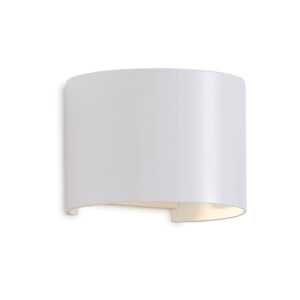Wall Lighting - Mantra Davos Round Wall Lamp 2 x 6W LED 4000K 1100lm IP54 Sand White (M7646)