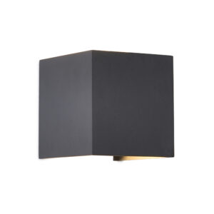 Wall Lighting - Mantra Davos Square Wall Lamp Dimmable 2 x 6W LED 2700K 1100lm IP54 Anthracite (M8589)
