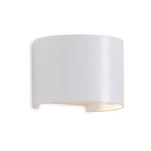 Wall Lighting - Mantra Davos Round Wall Lamp Dimmable 2 x 6W LED 2700K 1100lm IP54 Sand White (M8603)