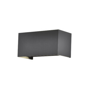 Wall Lighting - Mantra Davos Rectangle Wall Lamp Dimmable 4 x 6W LED 2700K 2200lm IP54 Anthracite (M8605)
