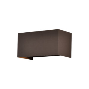 Wall Lighting - Mantra Davos Rectangle Wall Lamp Dimmable 4 x 6W LED 2700K 2200lm IP54 Rust Brown (M8608)