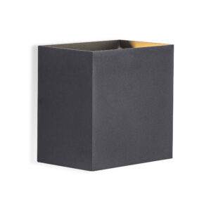 Wall Lighting - Mantra Davos XL Square Wall Lamp Dimmable 2x10W LED 2700K 1830lm IP65 Anthracite (M8609)