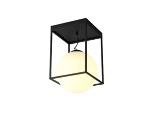 Ceiling Lighting - Mantra Desigual Large Short Semi Flush 1 Light E27 Matt Black (M7605)
