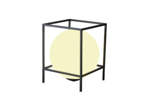 Table Lamps - Mantra Desigual Large Table Lamp 1 Light E27 Matt Black (M7610)