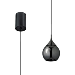 Ceiling Pendants - Mantra Drop Pendant 7W LED 3000K 580lm 36? Pearl Black (M8891)