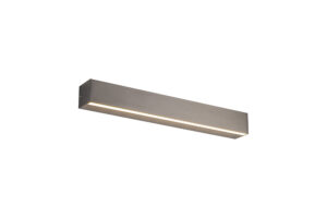 Wall Lighting - Mantra Elegance 41cm Linear Up & Down Wall Lamp 17W LED 3000K 1900lm Brushed Grey (M9015)