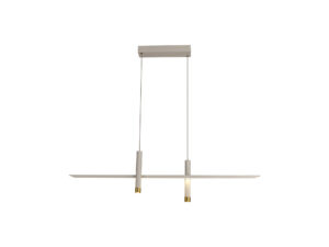 Ceiling Pendants - Mantra Esparta Linear Pendant 30W LED 3000K 1400lm White / Gold (M7980)
