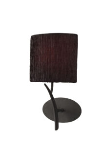 Wall Lighting - Mantra Eve Wall Lamp Switched 1 Light E27 Anthracite With Black Oval Shade (M1154/S/BS)