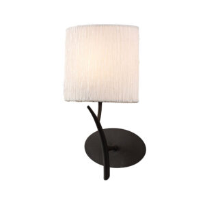Wall Lighting - Mantra Eve Wall Lamp 1 Light E27 Anthracite With White Oval Shade (M1154)