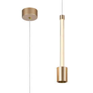 Ceiling Pendants - Mantra Fugaz 1 Light Pendant 7W LED 3000K 520lm Painted Gold/Rose Gold (M8950)