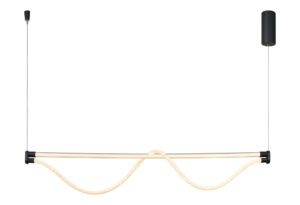 Ceiling Pendants - Mantra Fugaz Linear Pendant 38W LED 3000K 2600lm Sand Black (M8951)