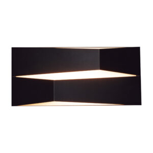 Wall Lighting - Mantra Fuji Wall Light 14W LED 3000K 1250lm Black (M8159)