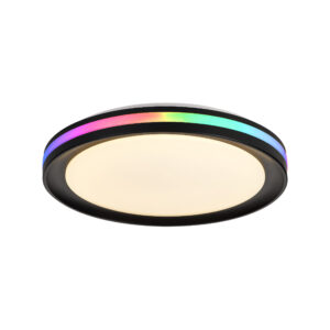Ceiling Lighting - Mantra Gamer 40cm Ceiling 30W LED With 3000K-6500K/RGB 2000lm Black (M8485)