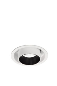 Architectural - Mantra Garda Retractable Swivel Spotlight 12W 3000K 1020lm Matt White & Black Cut Out 95mm (M6402)