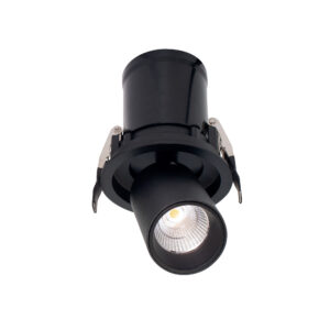 Architectural - Mantra Garda Retractable Swivel Spotlight 7W 2700K 610lm Black Cut Out 84mm (M7831)