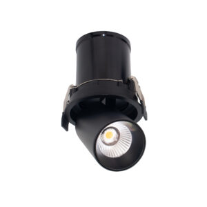 Architectural - Mantra Garda Retractable Swivel Spotlight 12W 2700K 1020lm Black Cut Out 84mm (M7832)