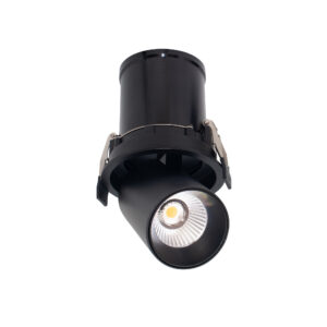 Architectural - Mantra Garda Retractable Swivel Spotlight 12W 3000K 1020lm Black Cut Out 95mm (M7834)