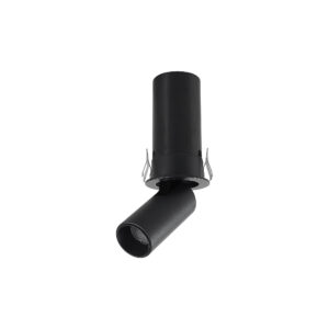 Integrated Downlights - Mantra Garda Mini Retractable Swivel Spotlight 5W 3000K 380lm Black Cut Out: 35mm (M9140)