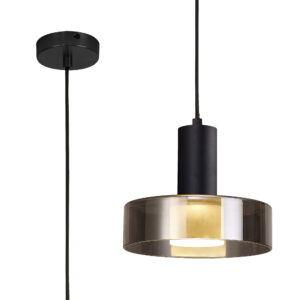 Ceiling Pendants - Mantra Gin 22cm Pendant 1 Light GU10 Black (M8429)
