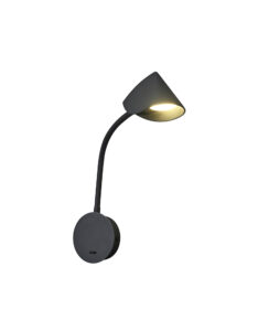 Wall Lighting - Mantra Goa Wall Lamp Switched 7W LED 3000K 705lm Black (M7721)