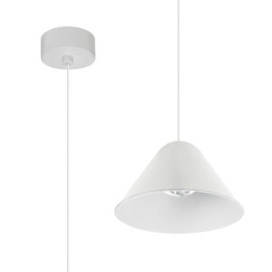 Ceiling Pendants - Mantra Gruissan 12.3cm Cone Pendant 5W LED 3000K 350lm Matt White (M8465)