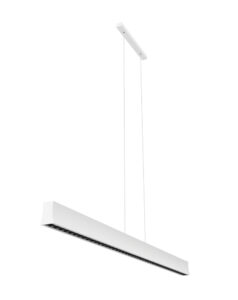 Ceiling Pendants - Mantra Hanok 1.2m Linear Pendant 45? 38W LED 3000K 2650lm White (M7540)