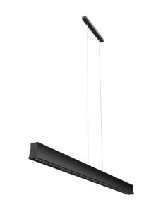 Ceiling Pendants - Mantra Hanok 1.2m Linear Pendant 45? 38W LED 3000K 2650lm Black (M7544)