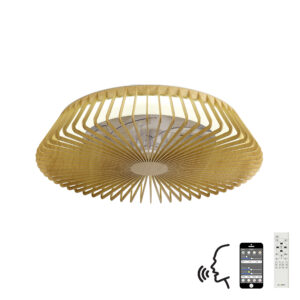 Ceiling Fans - Mantra Himalaya 63cm 70W LED Dimmable Light With Built-In 35W DC Reversible Fan Control Wood (M7128)