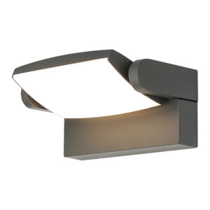 Wall Lighting - Mantra Hood Wall Lamp 12W LED 3000K 1100lm IP65 Dark Grey (M8896)
