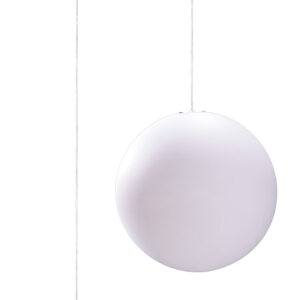 Ceiling Pendants - Mantra Huevo 50cm Ball Pendant 1 Light E27 Large Outdoor IP44 Opal White (M1399)
