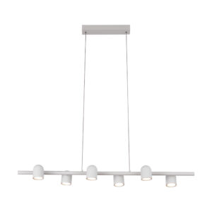 Ceiling Pendants - Mantra Ios Linear Pendant 6 x GU10 White (M7936)