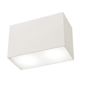 Ceiling Lighting - Mantra Kailua Flush Rectangular 2 x GU10 White (M5632)