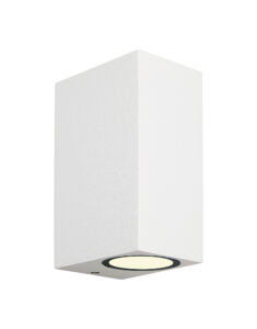 Wall Lighting - Mantra Kandanchu Square Wall Lamp 2 x GU10 IP54 Sand White (M6515)