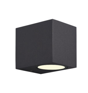 Wall Lighting - Mantra Kandanchu Square Wall Lamp 1 x GU10 IP54 Anthracite (M6516)