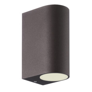 Wall Lighting - Mantra Kandanchu Round Wall Lamp 2 x GU10 IP54 Rust Brown (M7470)