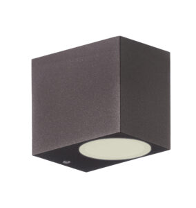 Wall Lighting - Mantra Kandanchu Square Wall Lamp 1 x GU10 IP54 Rust Brown (M7473)