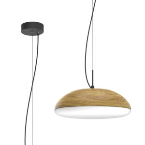 Ceiling Pendants - Mantra Kazz Pendant 38cm Round 4 x E27 (Max 20W LED) Wood (M8139)