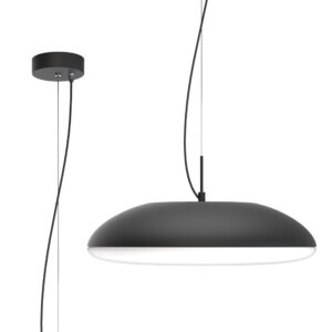 Ceiling Pendants - Mantra Kazz Pendant 50cm Round 6 x E27 (Max 20W LED) Black (M8141)