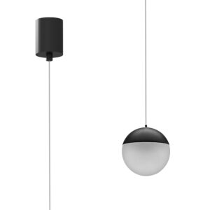 Ceiling Pendants - Mantra Kilda 9.5cm 1 Light Surface Pendant 10W LED 3000K 800lm Black (M8439)