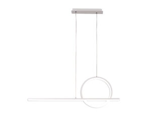 Ceiling Pendants - Mantra Kitesurf Loop Over Linear Pendant Dimmable 30W LED 3000K 2400lm White (M8208)