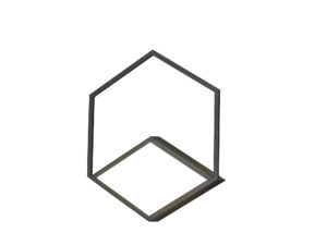 Ceiling Lighting - Mantra Kubick Ceiling/Wall Light 32W LED 3000K 1870lm Black (M7596)