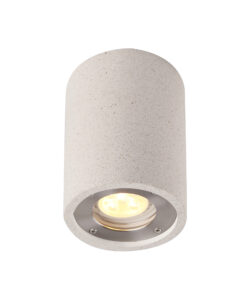 Spotlights - Mantra Levi 9cm Round Spotlight 1 x GU10 (Max 12W) IP65 White Concrete (M7184)