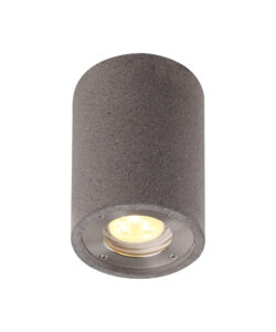 Spotlights - Mantra Levi 9cm Round Spotlight 1 x GU10 (Max 12W) IP65 Grey Concrete (M7185)