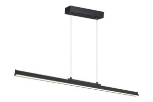 Ceiling Pendants - Mantra Lineal 1.5m Linear Pendant 54W LED 3000K 6400lm Sand Black (M8960)