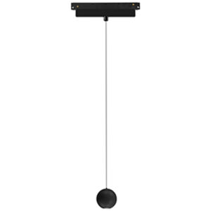 Ceiling Pendants - Mantra Magneto Track Ball Pendant 7W LED 3000K 560lm Black (M8327)