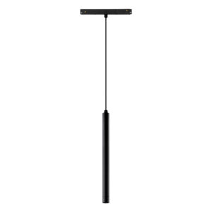 Ceiling Pendants - Mantra Magneto Track 300mm Tube Pendant 5W LED 3000K 400lm Black (M8329)