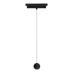 Ceiling Pendants - Mantra Magneto Track Ball Pendant Triac Dimmable 7W LED 3000K 560lm Black (M8344)
