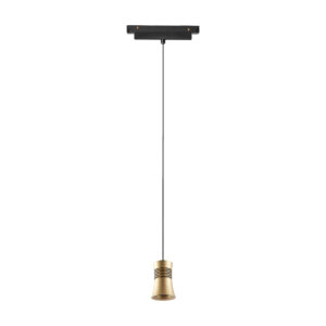 Ceiling Pendants - Mantra Magneto Track Cone Pendant 12W LED 3000K 950lm Gold/Black (M8390)