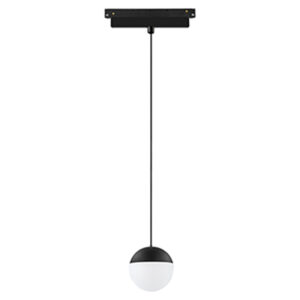Ceiling Pendants - Mantra Magneto Track Ball Pendant Triac Dimmable 10W LED 3000K 800lm Black (M8443)
